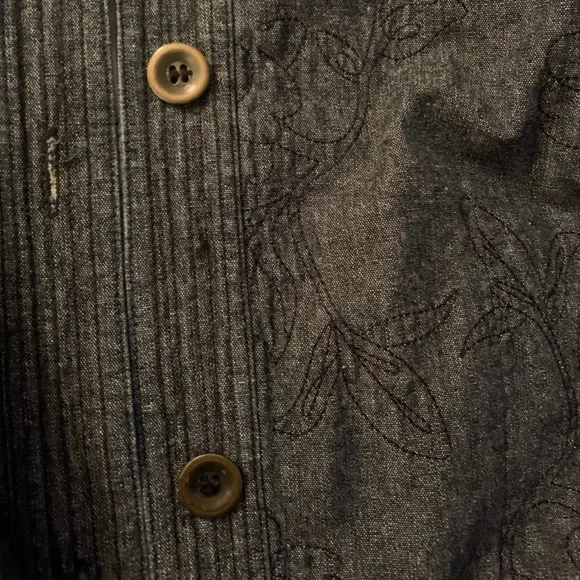 Women's Charter Club Denim Floral Jacket - Picture 6 of 10